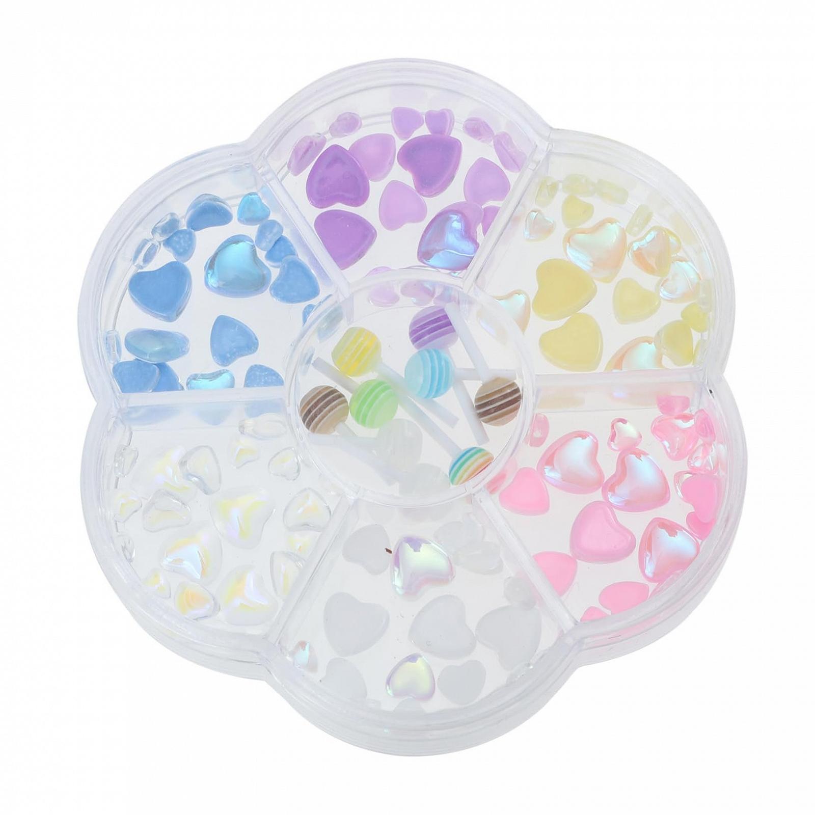 Прикраса для нігтів Серце, 1 коробка, фото №1