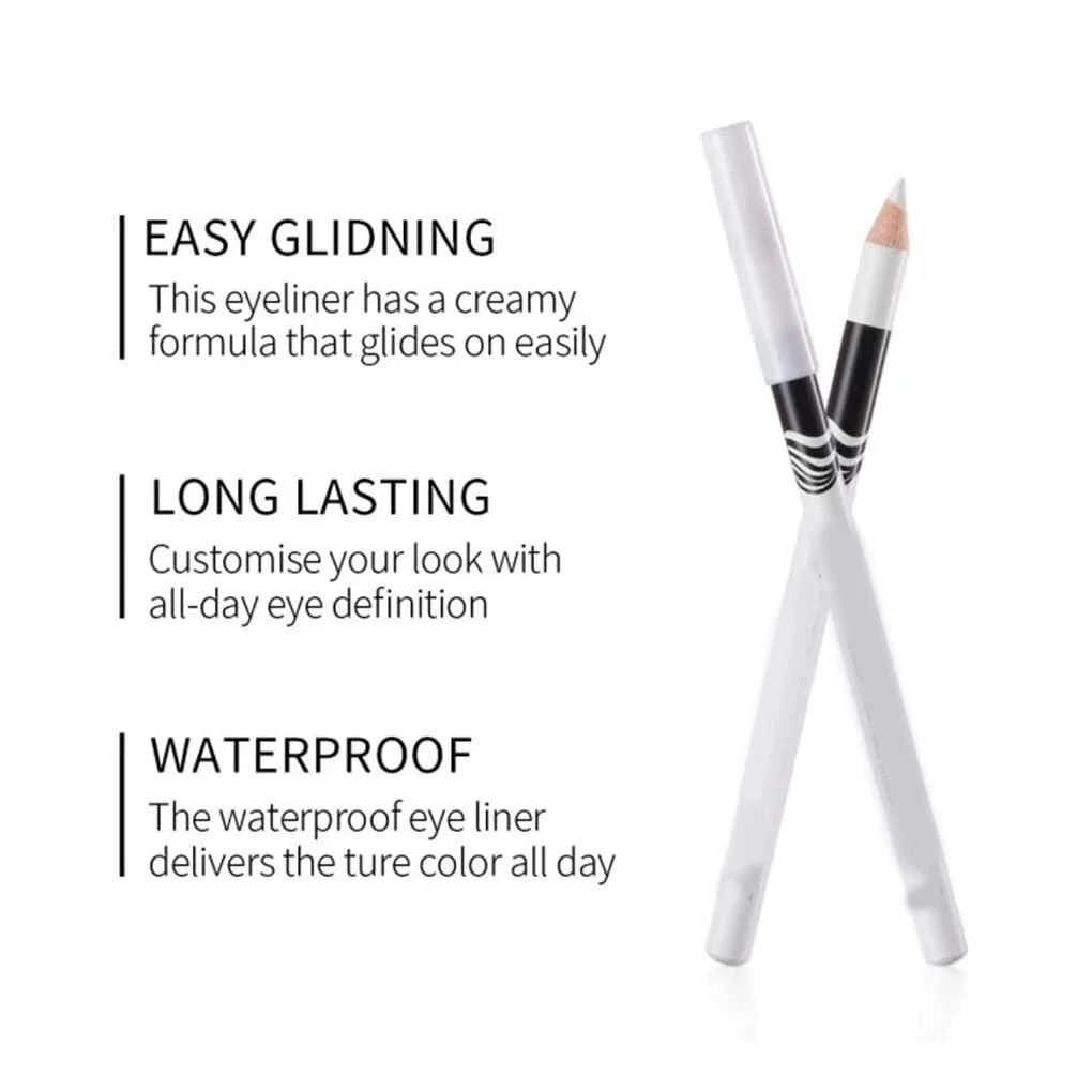 Карандаш для глаз dijiusidy Белый Водостойкий, фото №4