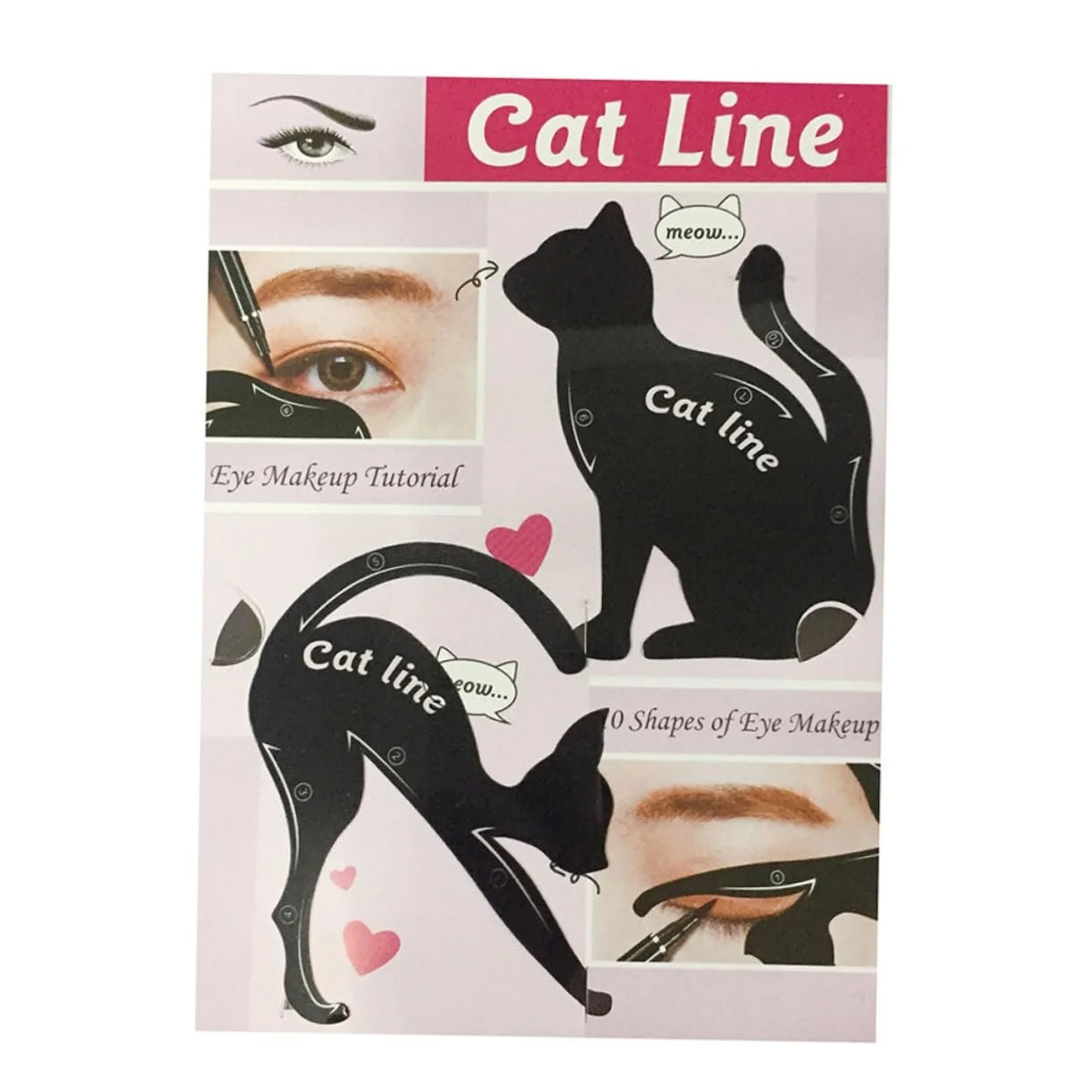 Набор трафаретов для подводки глаз minkissy, фото №2