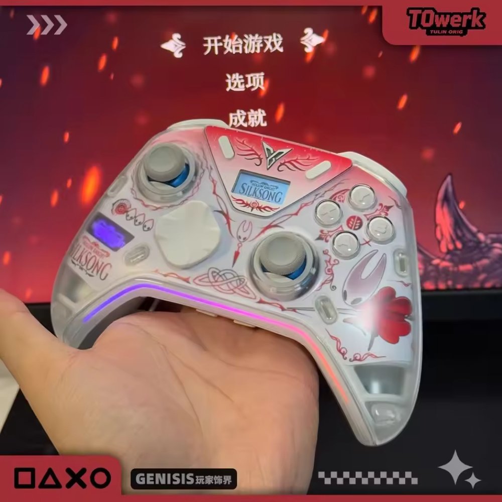 Геймпад FlyDigi APEX 5 White + док-станция + наклейки Hollow Knight, фото №7 Геймпад FlyDigi APEX 5 White + док-станция + наклейки Hollow Knight, фото №7