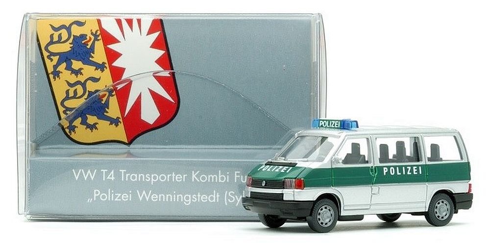 Игрушечный полицейский фургон VW Transporter T4 Wenningstedt, фото №1