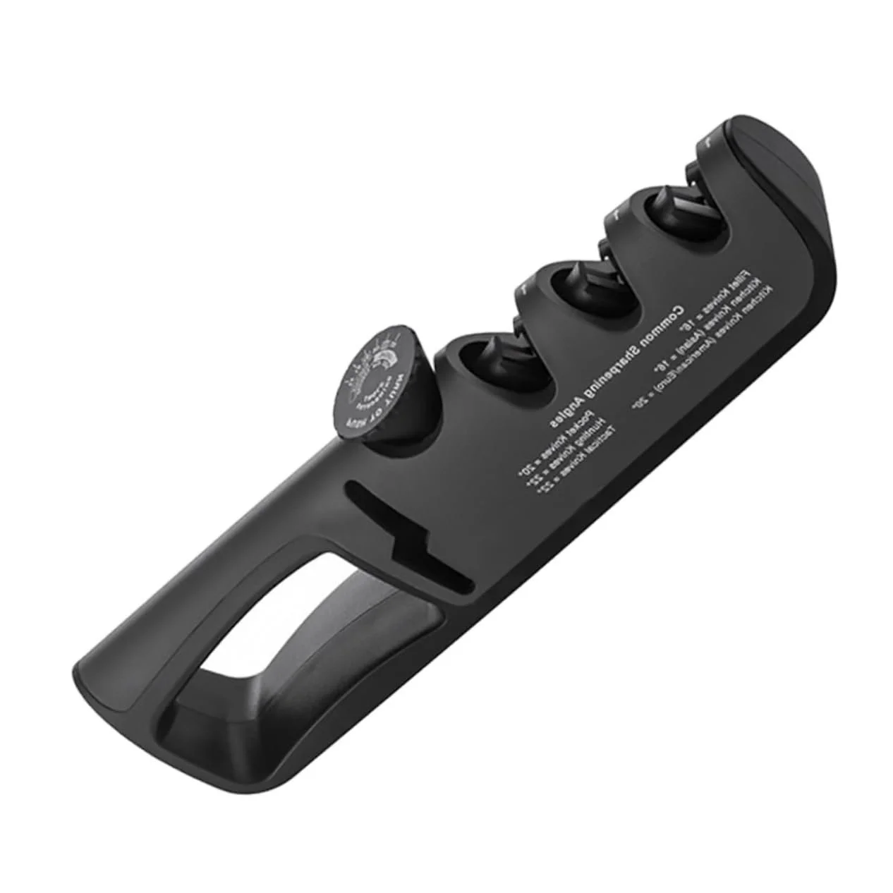 Точилка для ножей Mobestech ручная ABS черная, фото №1