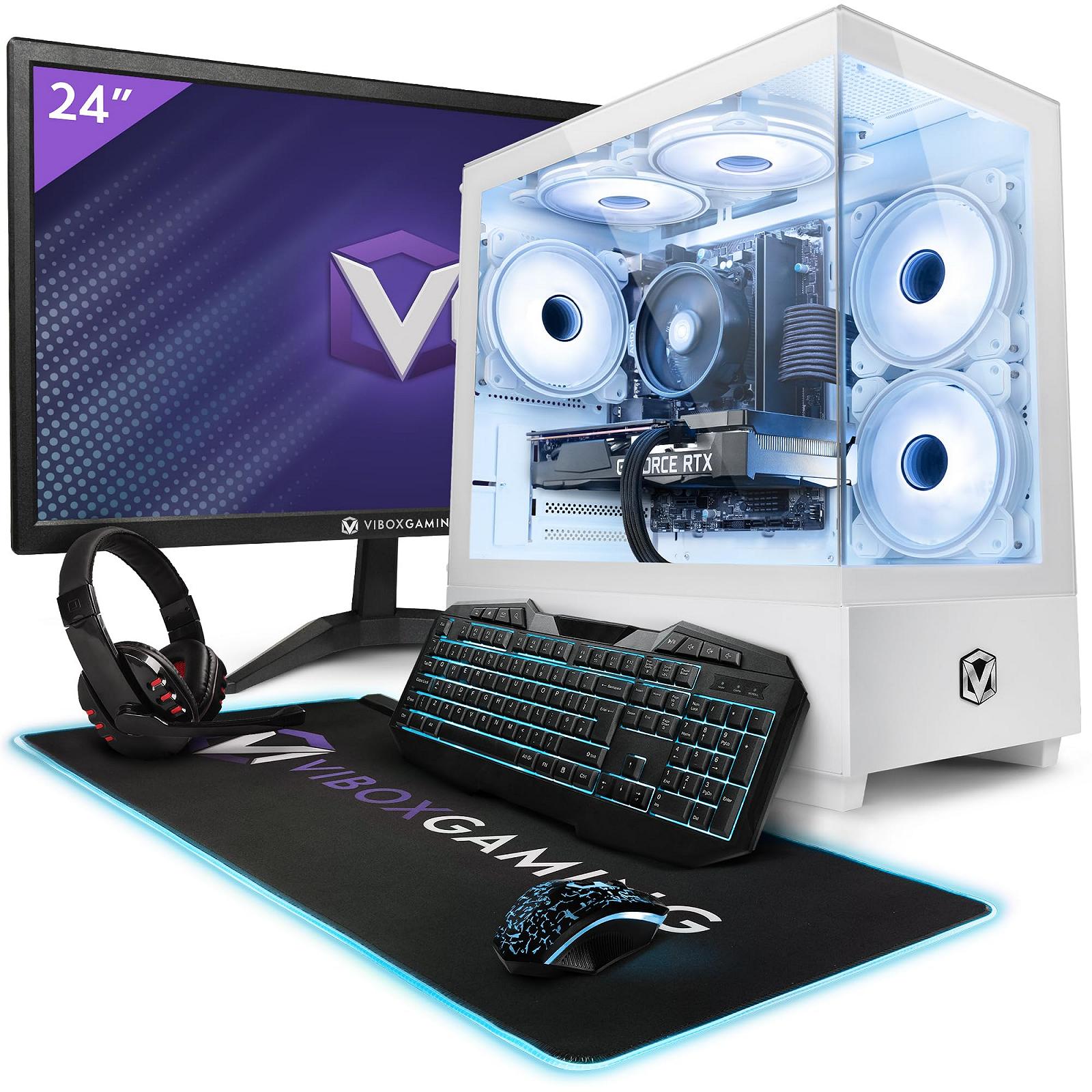 Комплект ПК Vibox V-156 Gaming 24 дюйма AMD Ryzen 5 4500 4.1ГГц Nvidia GTX 1650 4GB 16GB ОЗУ 1TB SSD Windows 11 WiFi, фото №1
