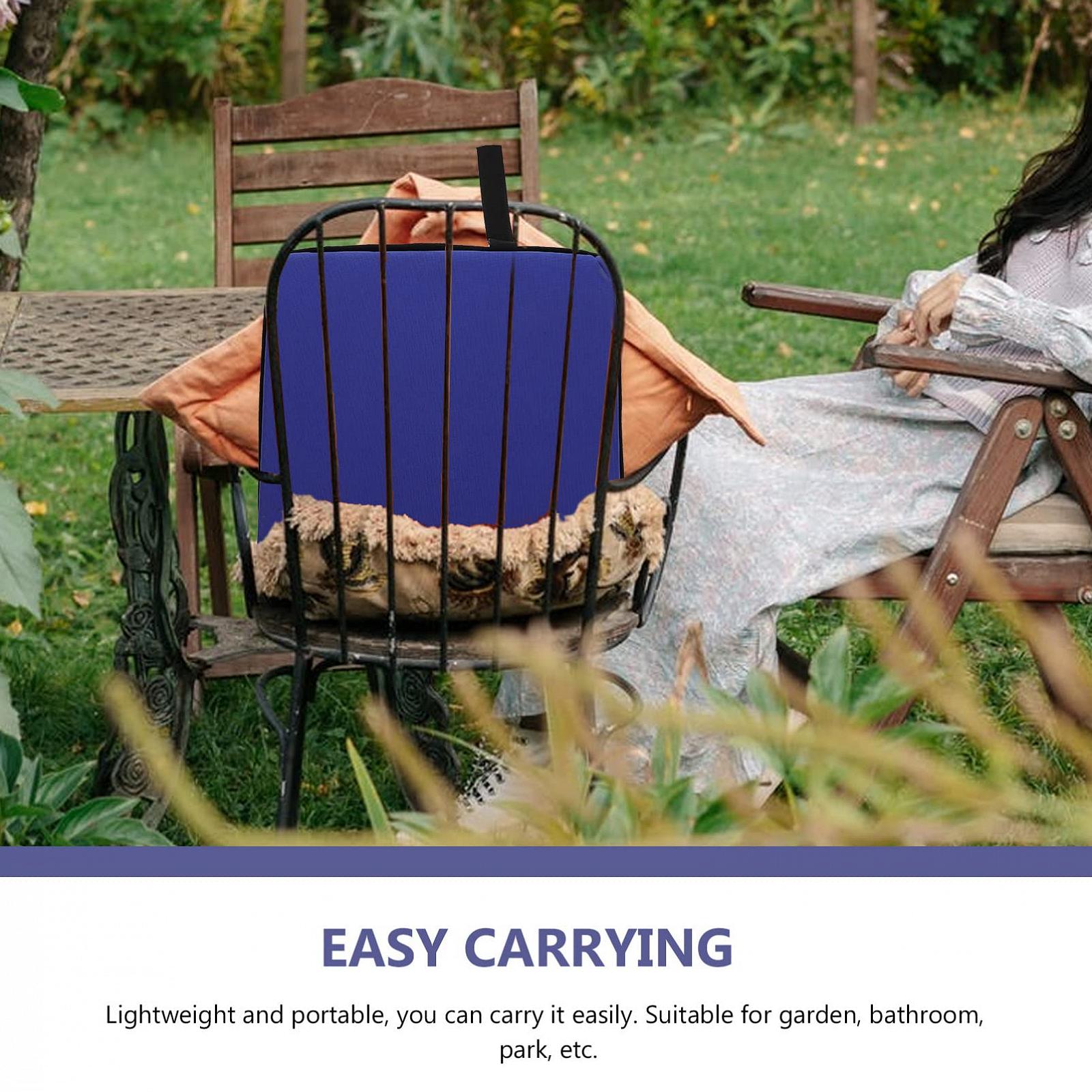 Beavorty Подушка Portable Outdoor Seat Cushion Soft Foldable Camping Seat Cushion Single Layer Dark Blue, фото №3