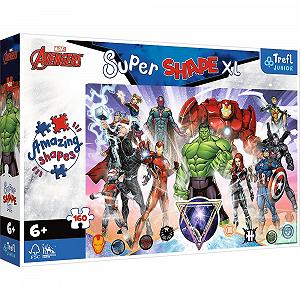 Пазл Trefl Junior Super Shape XL Marvel The Avengers The Bold Avengers 160 элементов - Фото 1