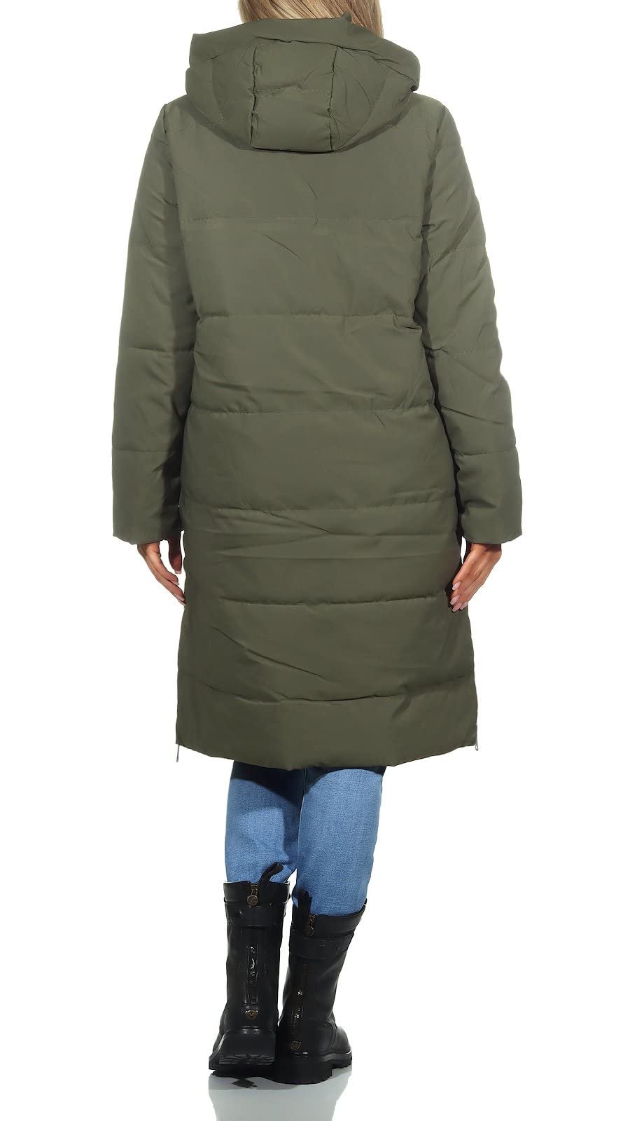 Пальто Hailys JK Alice Жіночий Хакі Базовий Вуличний стиль, фото №4