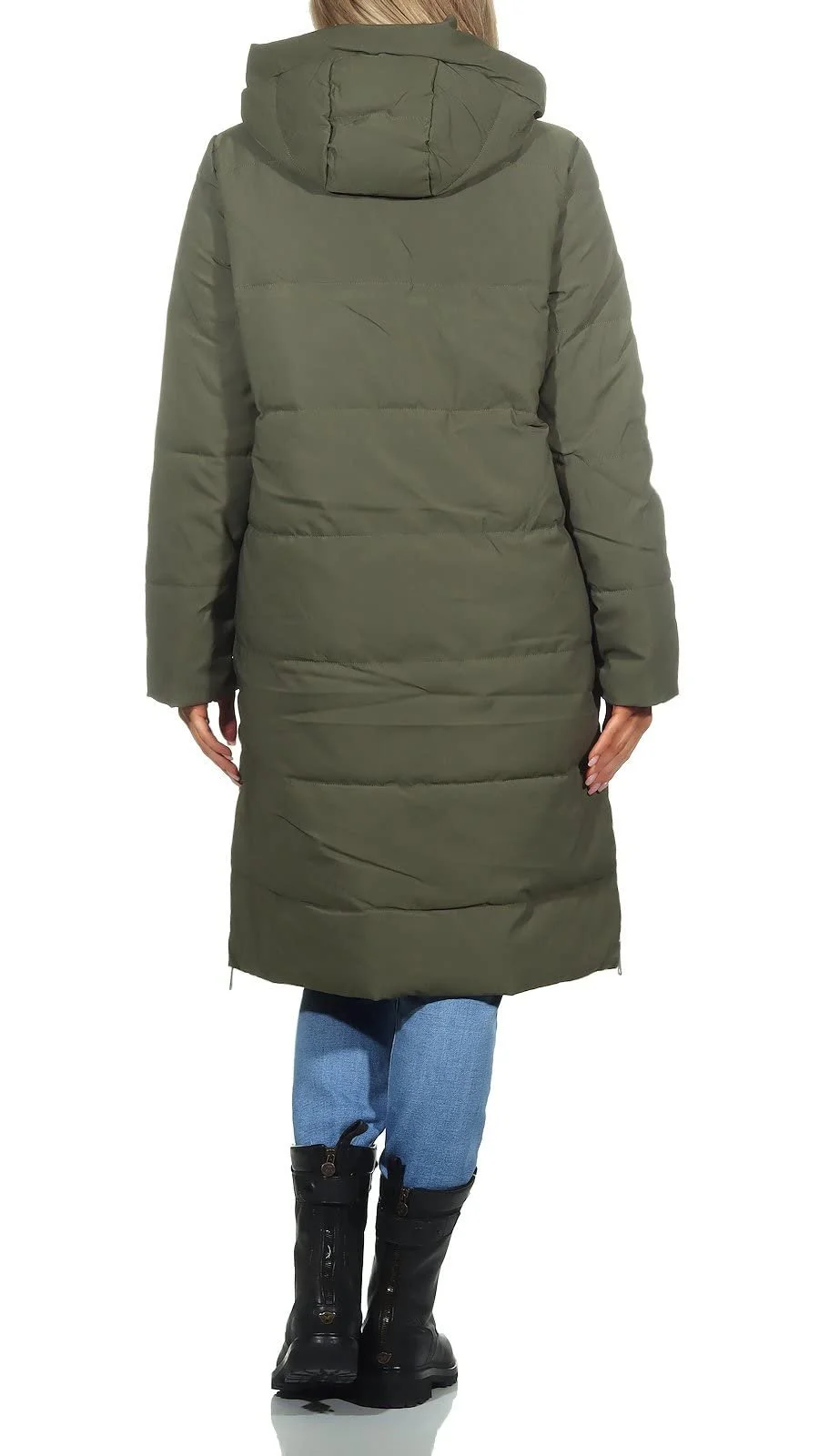 Пальто Hailys JK Alice Жіночий Хакі Базовий Вуличний стиль, фото №4 Пальто Hailys JK Alice Жіночий Хакі Базовий Вуличний стиль, фото №4