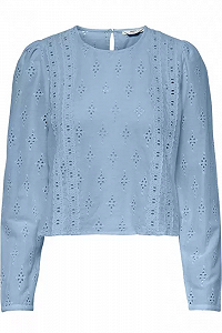 Блуза ONLBAILEY LIFE LS B ANG DNM TOP FF 15226135 Cashmere Blue ONLY Блакитний L - Фото 1