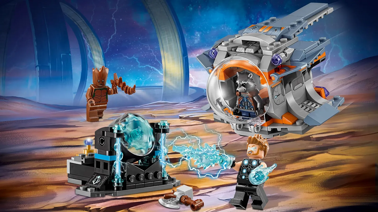 Конструктор LEGO Marvel Super Heroes Миссия оружия Тора 76102, фото №2 Конструктор LEGO Marvel Super Heroes Миссия оружия Тора 76102, фото №2