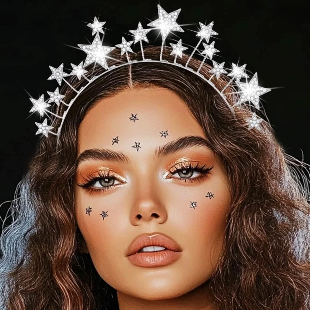 Обруч для волосся зі світлодіодною короною Zoestar, фото №7