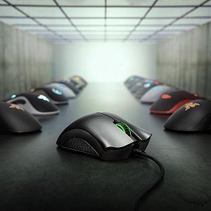 Мышь проводная игровая Razer DeathAdder Essential (2021) с оптическим сенсором 6400 DPI (5 программируемых кнопок, эргономичная форма), белая synthetic.ua - Фото 1