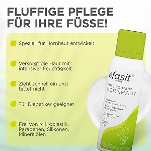 Пінка для ніг efasit Callus із Urea та мигдальною олією 125 мл synthetic.ua - Фото 1