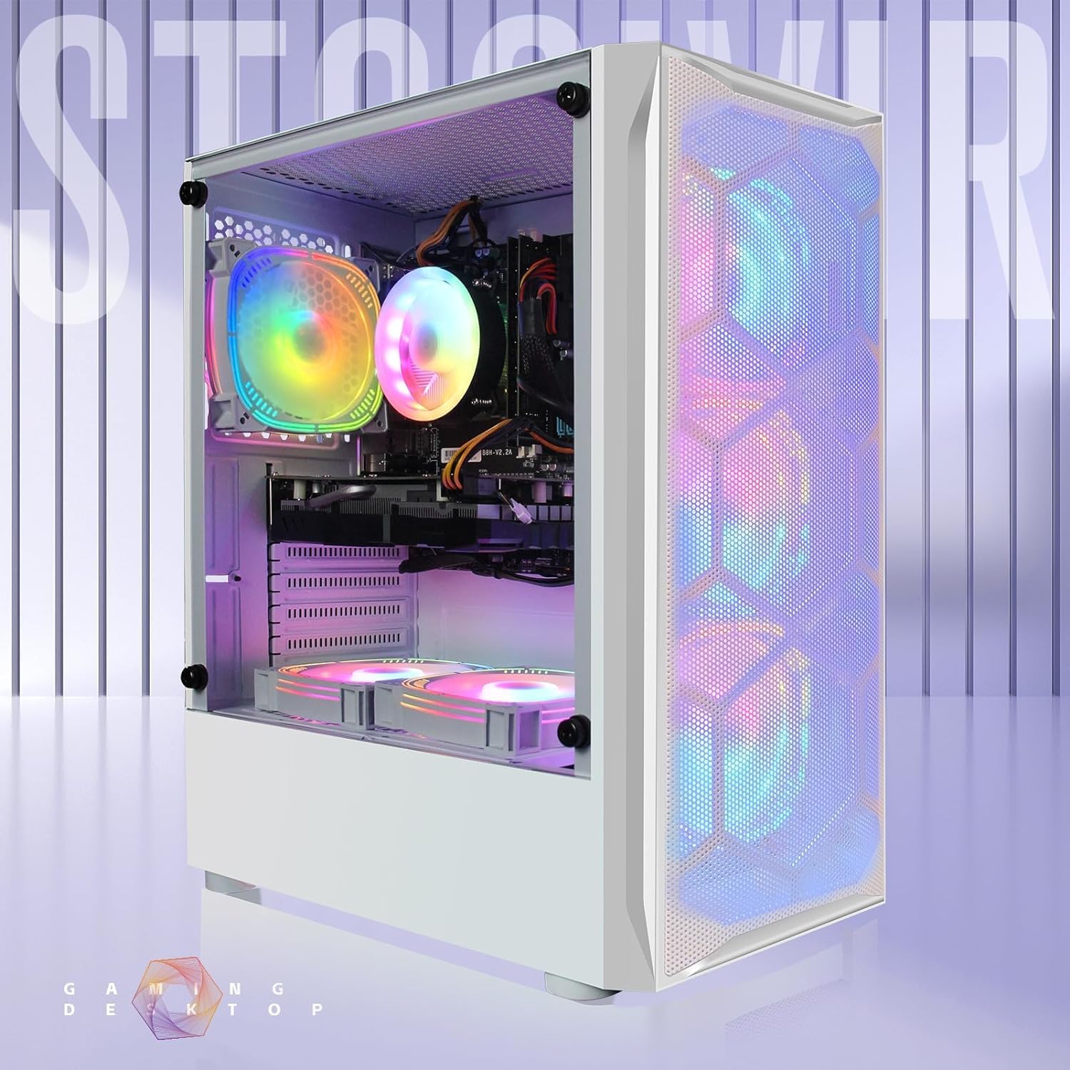 Настільний ПК STGsivir Gaming GeForce RTX 2060 Super 8GB GDDR6 Core i7 3.4GHz до 3.9GHz 16GB RAM 1TB SSD WiFi 600M BT 5.0 RGB Fan x 6 W10H64, фото №2