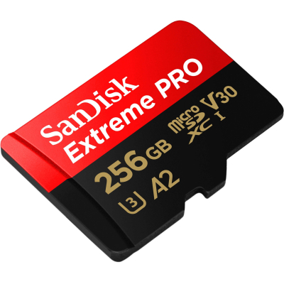 Карта памяти SanDisk 256 GB microSDXC UHS-I U3 Extreme Pro SD Adapter (SDSQXCD-256G-GN6MA), фото №3 Карта памяти SanDisk 256 GB microSDXC UHS-I U3 Extreme Pro SD Adapter (SDSQXCD-256G-GN6MA), фото №3