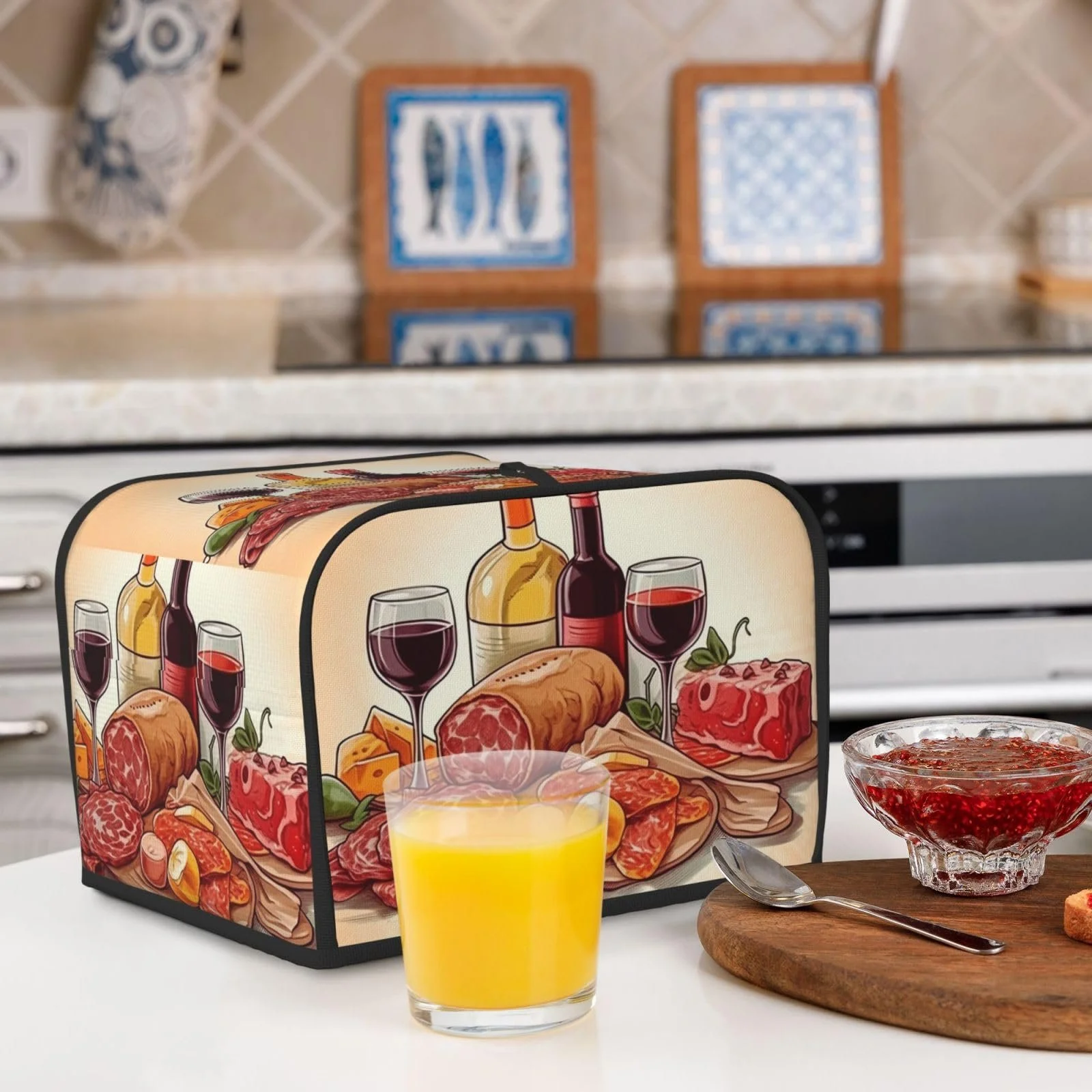 Чохол для 4-скибочного тостера з двома кишенями, надм'який, фото №4 Чохол для 4-скибочного тостера з двома кишенями, надм'який, фото №4