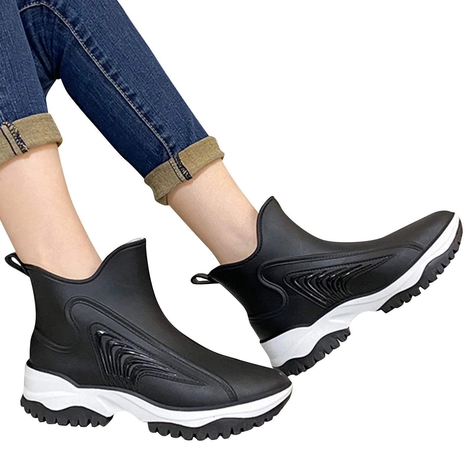 Чоботи Wellington Чоловічі Напіввисокі Дощові, фото №2