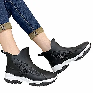 Чоботи Wellington Чоловічі Напіввисокі Дощові synthetic.ua - Фото 1