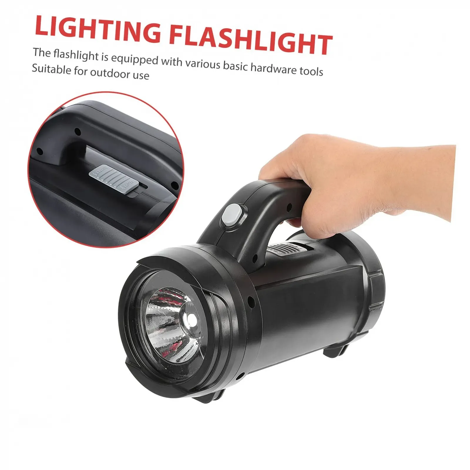 Ліхтар для кемпінгу WOONEKY з інструментами ABS, вуглецева сталь, фото №9