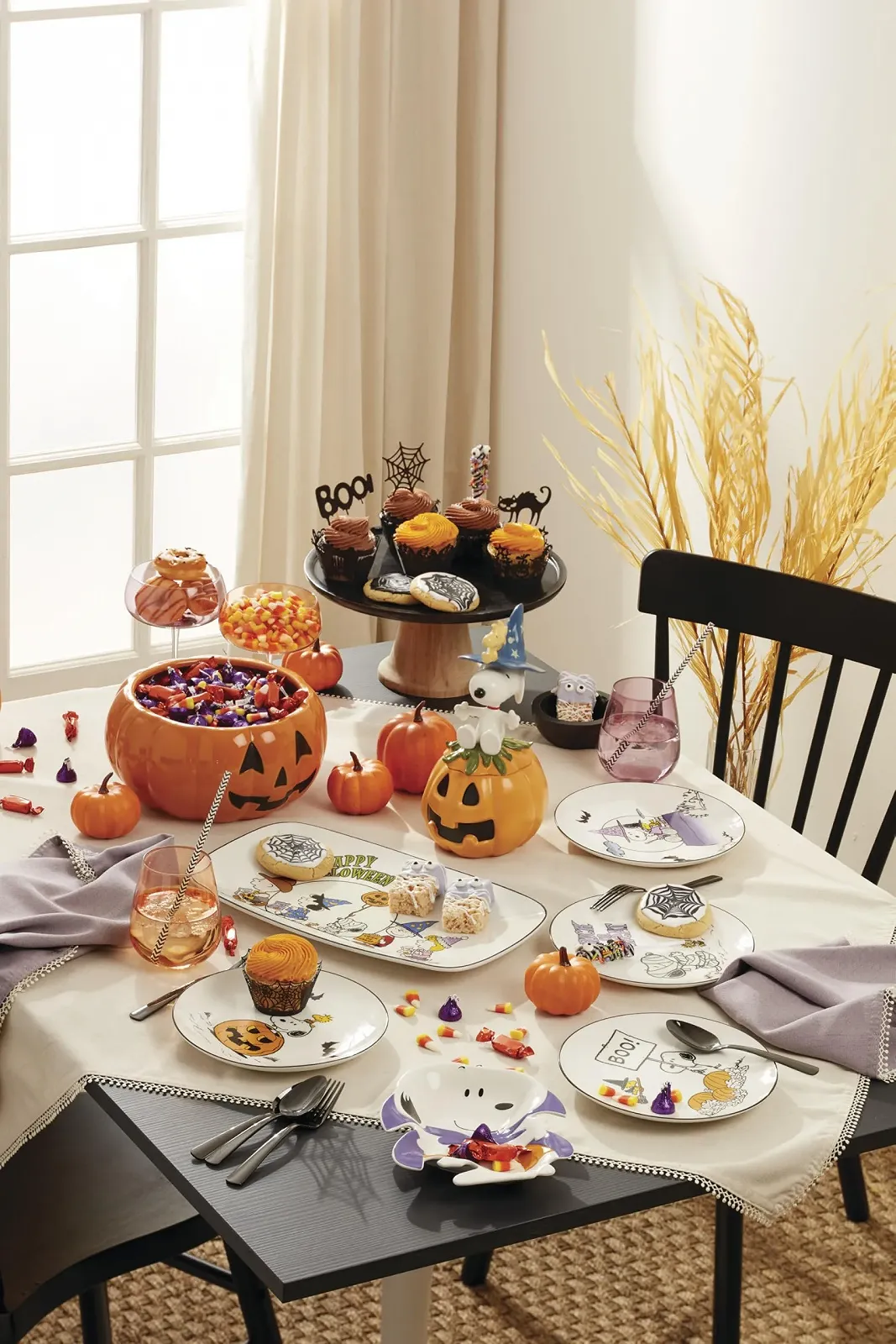 Піднос для закусок Lenox The Great Pumpkin 35,5 см, Хелловін, фото №7