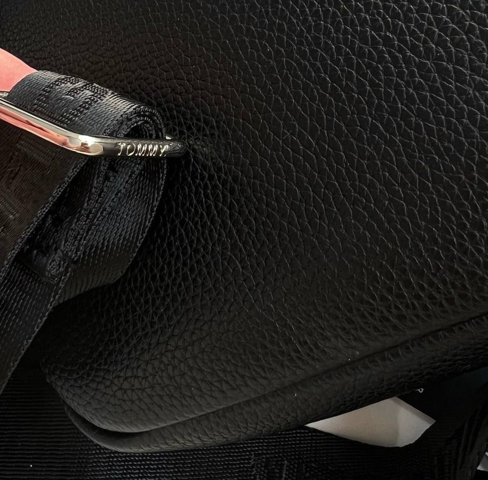 Чоловіча сумка через плече чорна Tommy Hilfiger в подарунковій упаковці Томмі Хілфігер, фото №5
