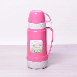 Термос питьевой с двумя чашками Frico FRU-270-Pink 1800 мл розовый - Фото 1