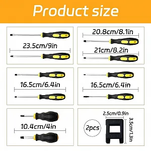 Набір магнітних викруток 12 шт. Cr-V 6 Slotted & 6 Phillips synthetic.ua - Фото 1