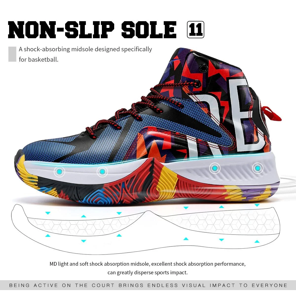 Баскетбольные кроссовки ASHION, фото №3