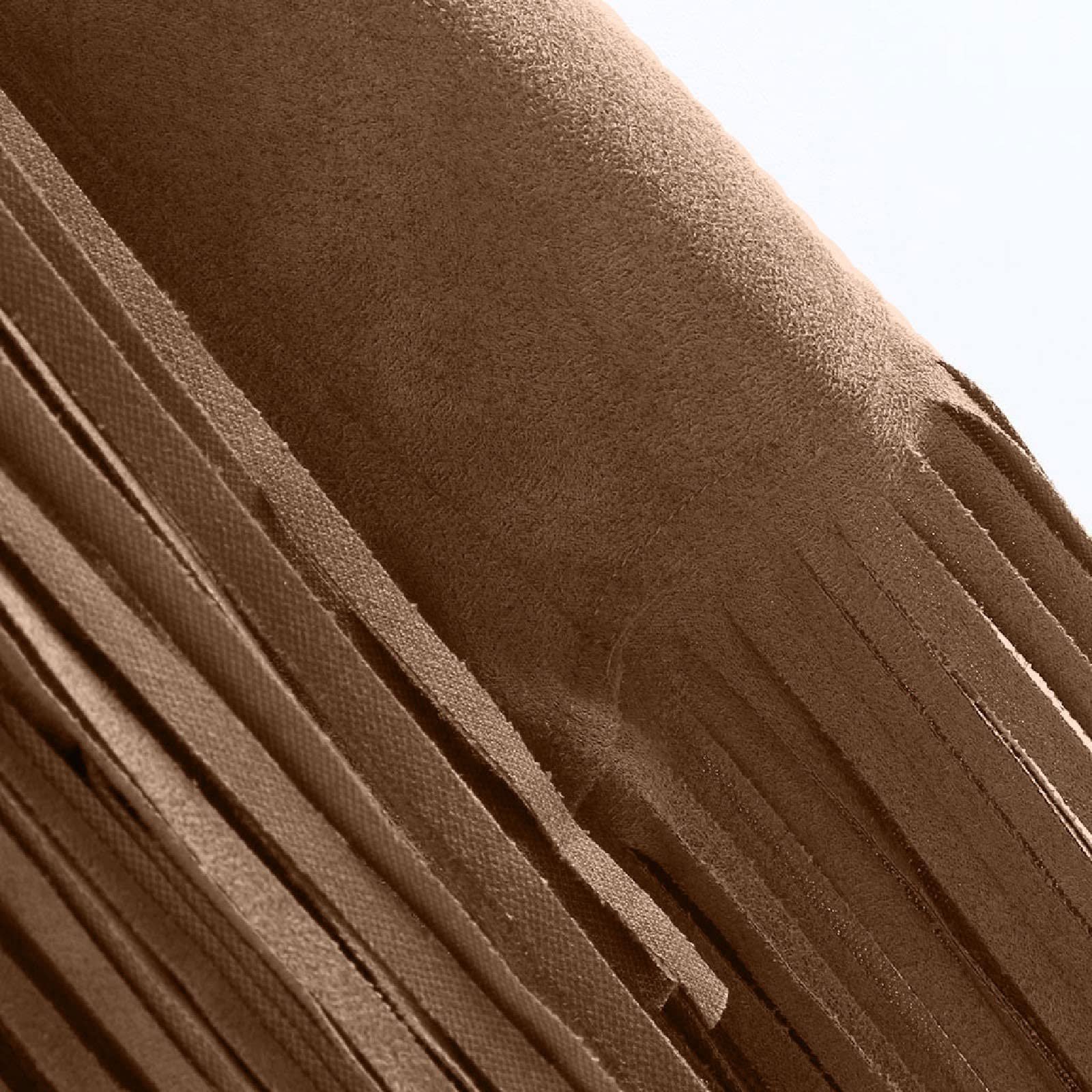 Жилет TRIGLIKOLEUM Женский замшевый с бахромой, этнический стиль, без рукавов, большие размеры, с кисточками, осенняя куртка, свободная однотонная переходная куртка-кардиган средней длины, фото №5