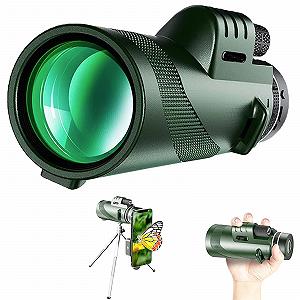Монокуляр Teleskop 8x40 для взрослых с адаптером для смартфона и штативом BAK-4 Prism FMC объектив для наблюдения за птицами, кемпинга, путешествий - Фото 1