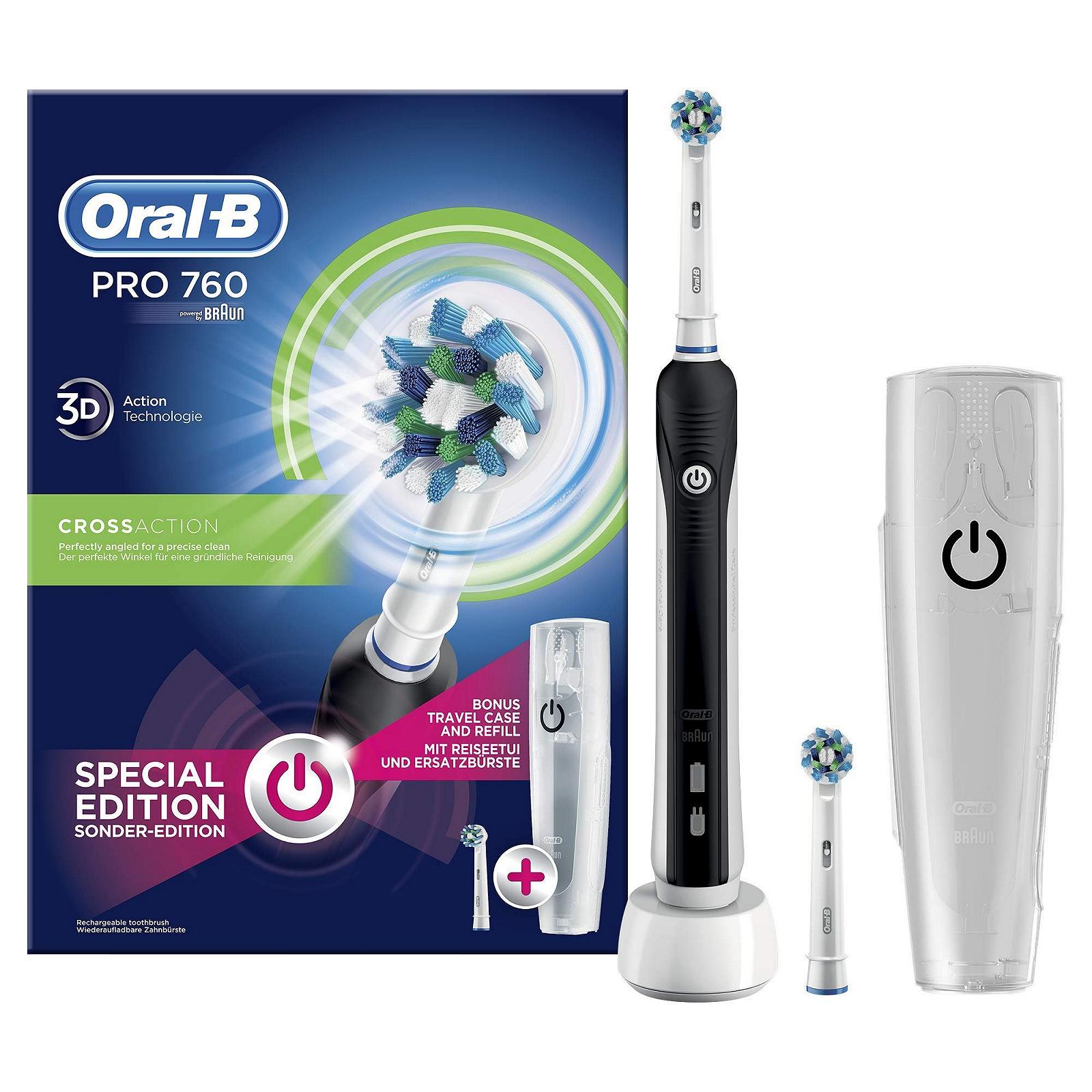 Зубна щітка Rotating-oscillating Oral-B PRO 760 Black, фото №1