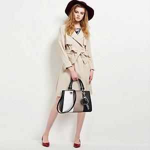 Сумка NICOLE & DORIS жіноча кольору хакі, розмір: L synthetic.ua - Фото 1