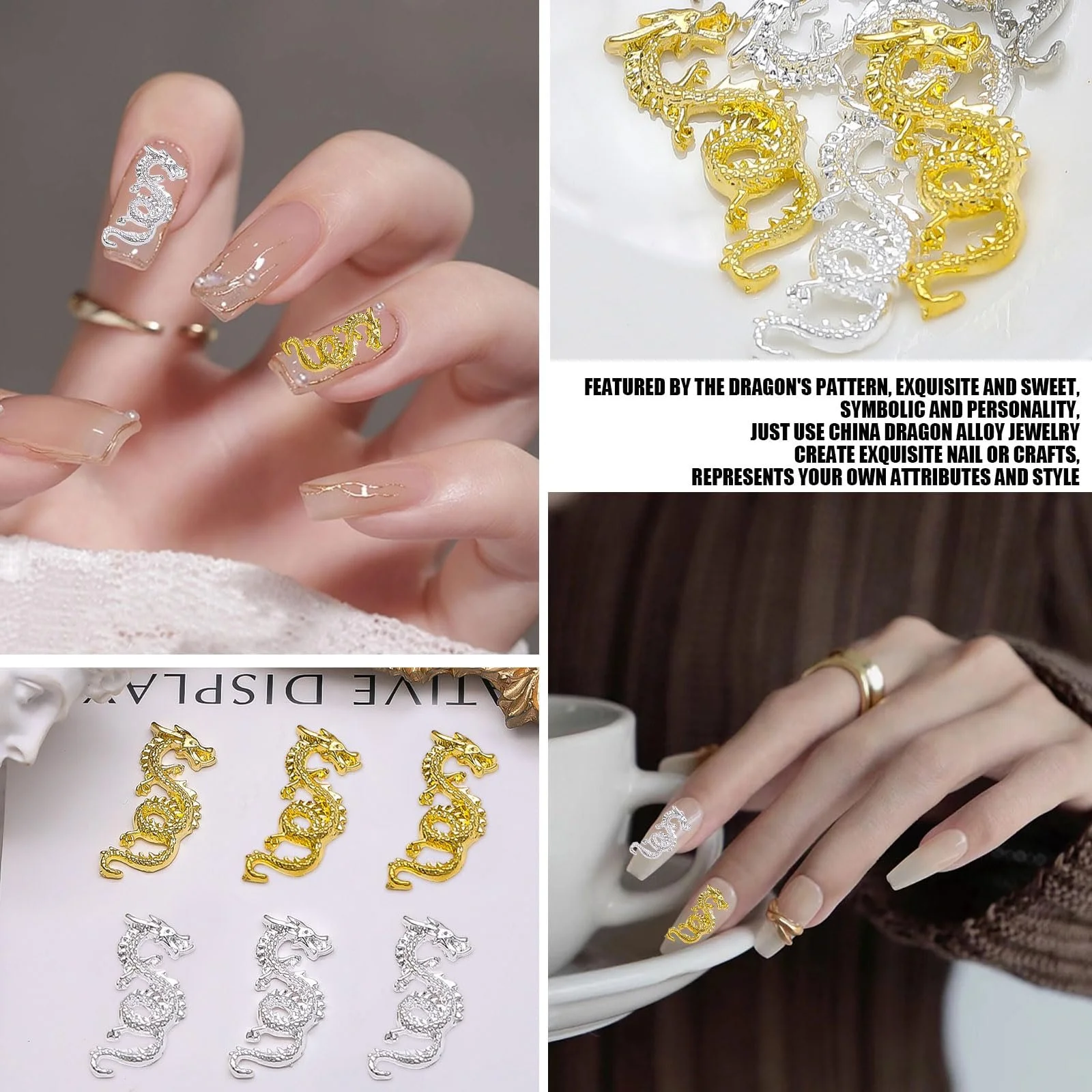 Прикраси Набір з 40 штук, Металеві підвіски 3D, Модель Mix-D, фото №4