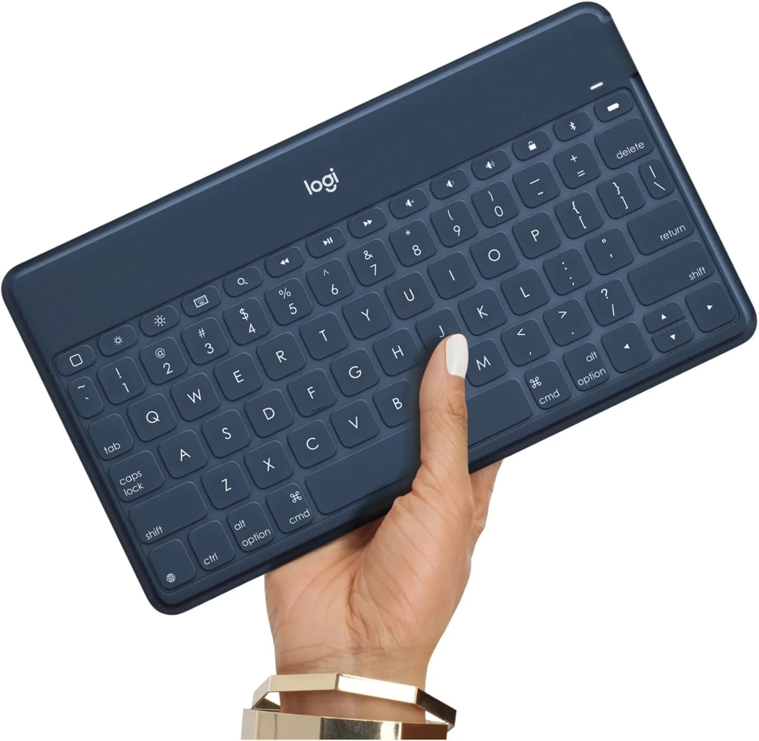 Бездротова клавіатура Logitech Keys-to-Go / Мембранна / Bluetooth / Blue, фото №3 Бездротова клавіатура Logitech Keys-to-Go / Мембранна / Bluetooth / Blue, фото №3