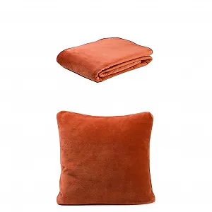 Покривало Gözze Premium Cashmere Feeling та набір з 2 подушок Cashmere Feel, 220 x 240 см + 50 x 50 см, колір: Шоколадний - Фото 1