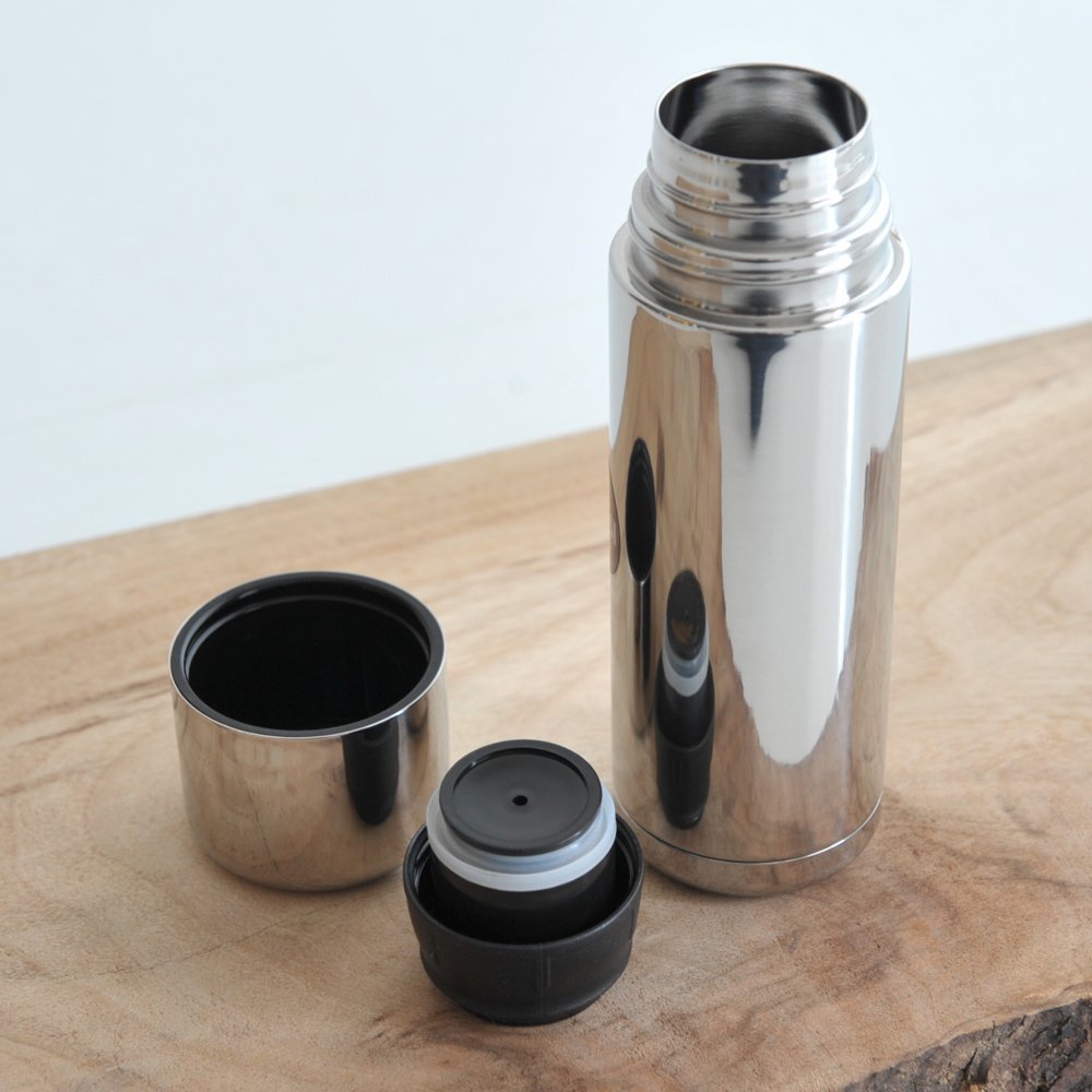 Термос Alessi Nomu NF04 18/10 нержавіюча сталь дзеркальне полірування, термопластична смола, 6.4 x 6.4 x 20 см, сріблястий, фото №5 Термос Alessi Nomu NF04 18/10 нержавіюча сталь дзеркальне полірування, термопластична смола, 6.4 x 6.4 x 20 см, сріблястий, фото №5