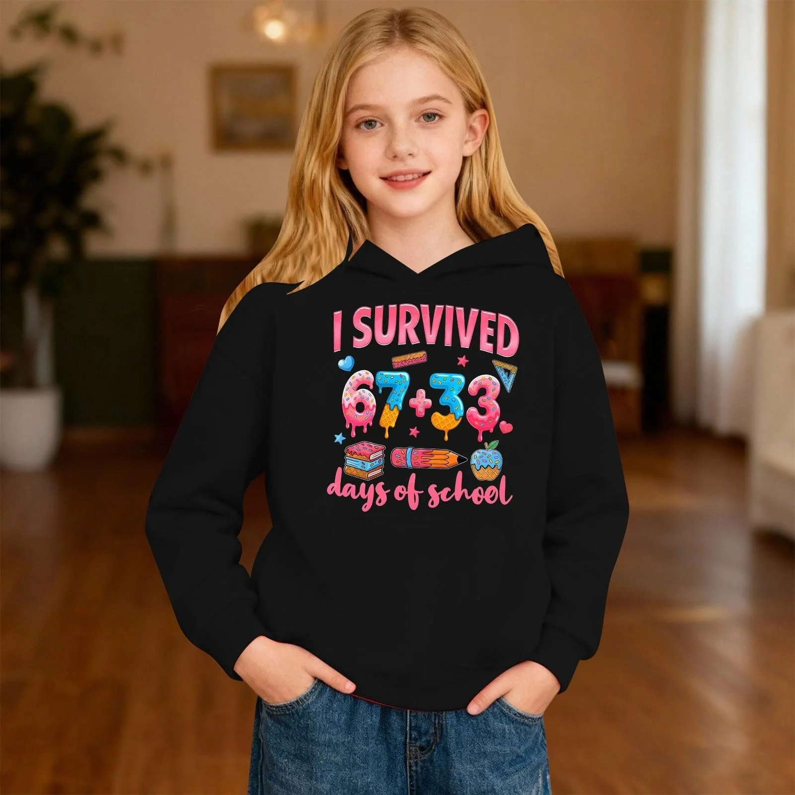 Худи Six Seven 67 Meme для девочек, с длинными рукавами и капюшоном, с принтом 67, удобная мягкая толстовка, уличная одежда, модный худи для девочек и мальчиков, фото №2 Худи Six Seven 67 Meme для девочек, с длинными рукавами и капюшоном, с принтом 67, удобная мягкая толстовка, уличная одежда, модный худи для девочек и мальчиков, фото №2