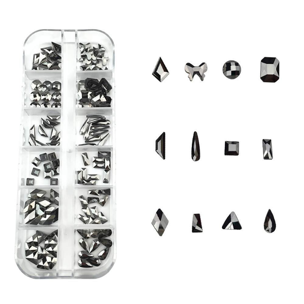 Стрази для нігтів Кристал у формі краплі води з бантом, фото №1