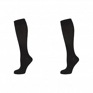 Гольфы Nur Die Bamboo Особо мягкие и дышащие с комфортным поясом, черные - Фото 1