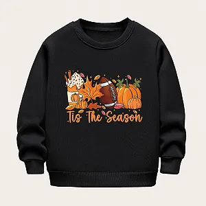 Свитшот для девочки Pumpkin Print, размер 164. С длинными рукавами, флисом, круглым вырезом. Для осени и зимы. synthetic.ua - Фото 1