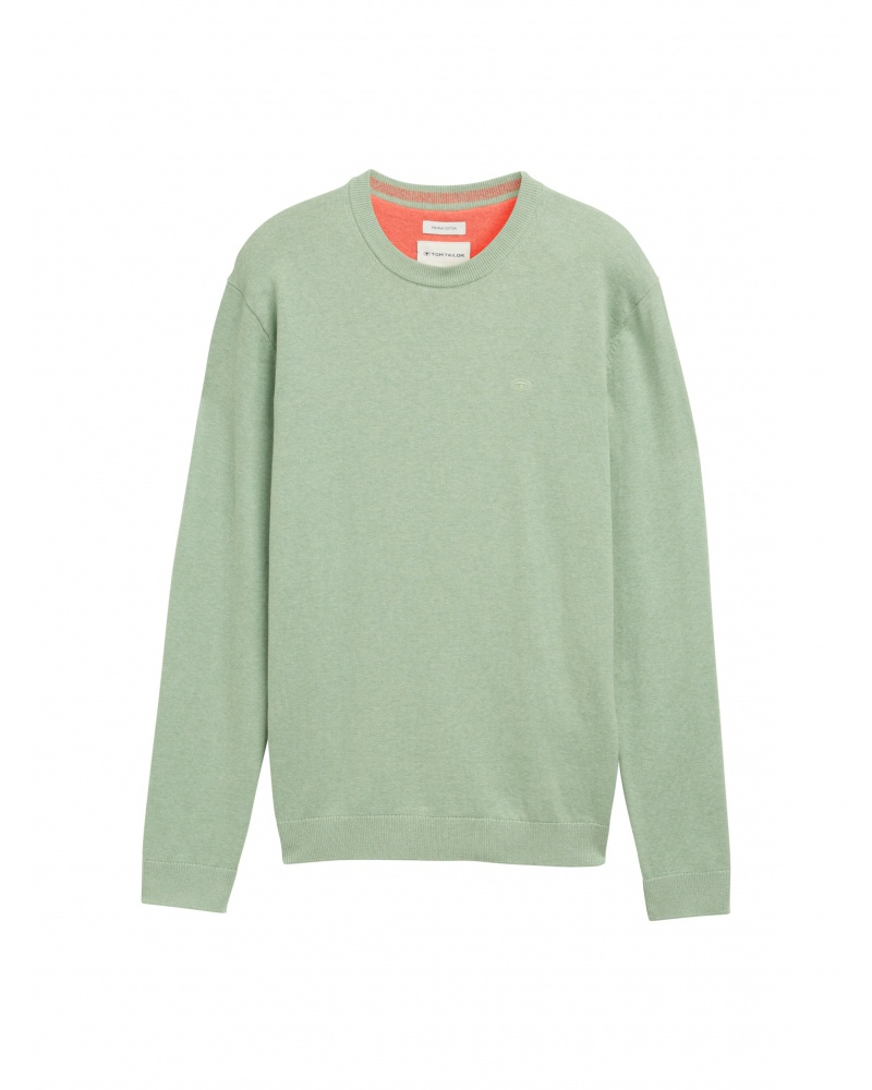 Джемпер men's Pullover sweater TomTailor Фісташковий L, фото №4