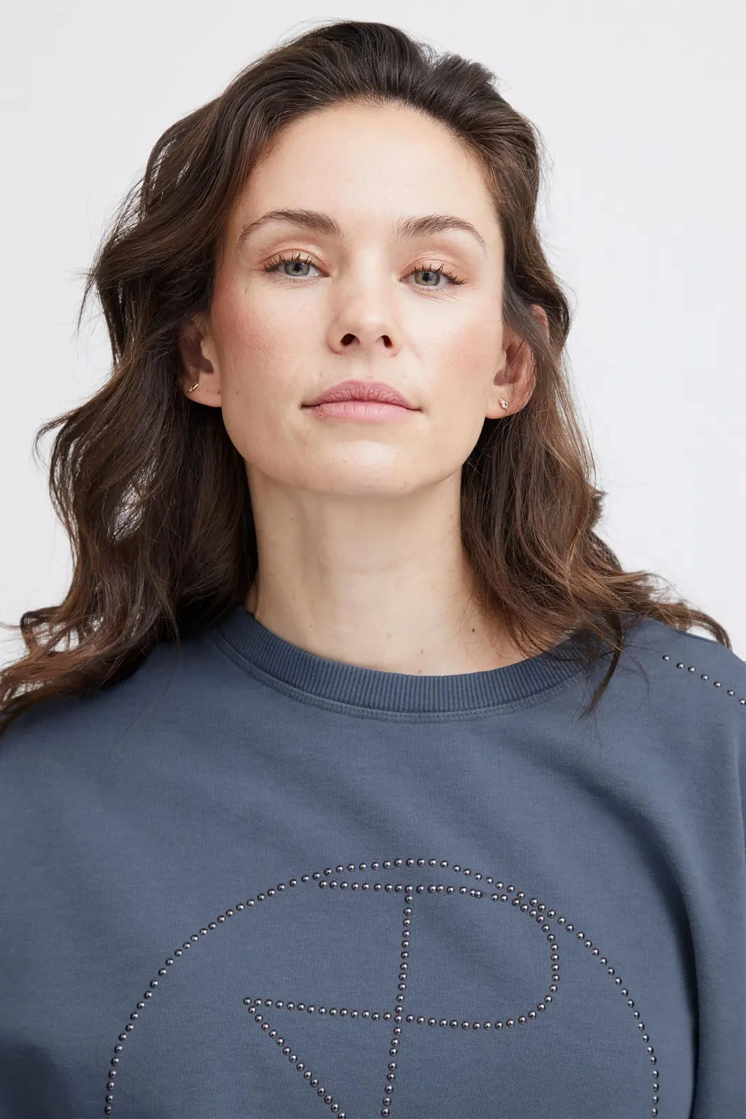 Женская толстовка Pulz Jeans PZMALLIE LS, пуловер, круглый вырез горловины, 65% хлопок, 35% полиэстер, свободный крой, фото №5