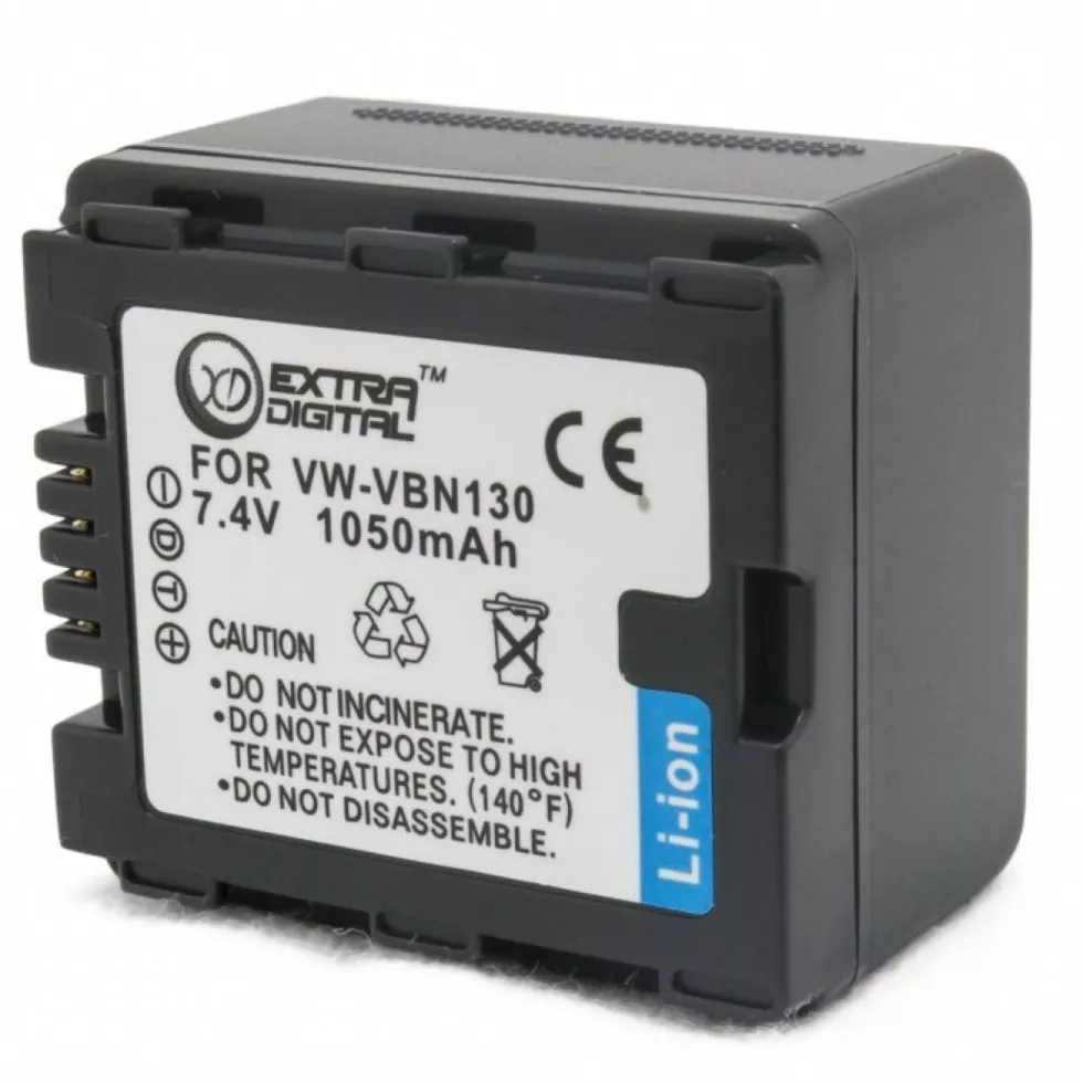Аккумулятор к фото/видео EXTRADIGITAL Panasonic VW-VBN130 (DV00DV1361), фото №6 Аккумулятор к фото/видео EXTRADIGITAL Panasonic VW-VBN130 (DV00DV1361), фото №6
