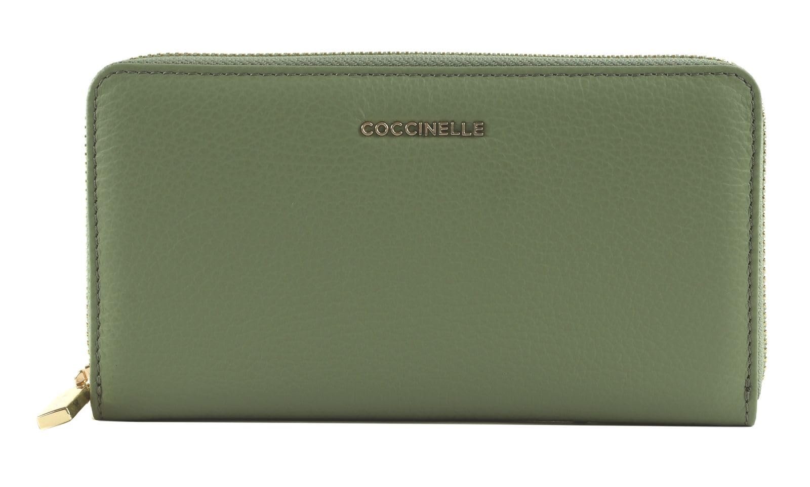 Кошелек Coccinelle Metallic Soft Кожа Grained Greenery, фото №3