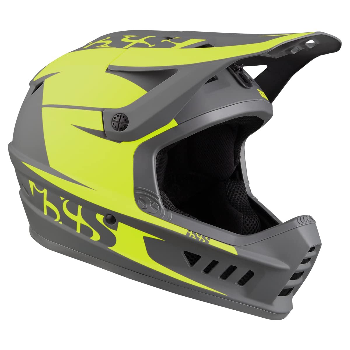 Шлем IXS Downhill XACT EVO MTB Lime-Graphite, фото №4