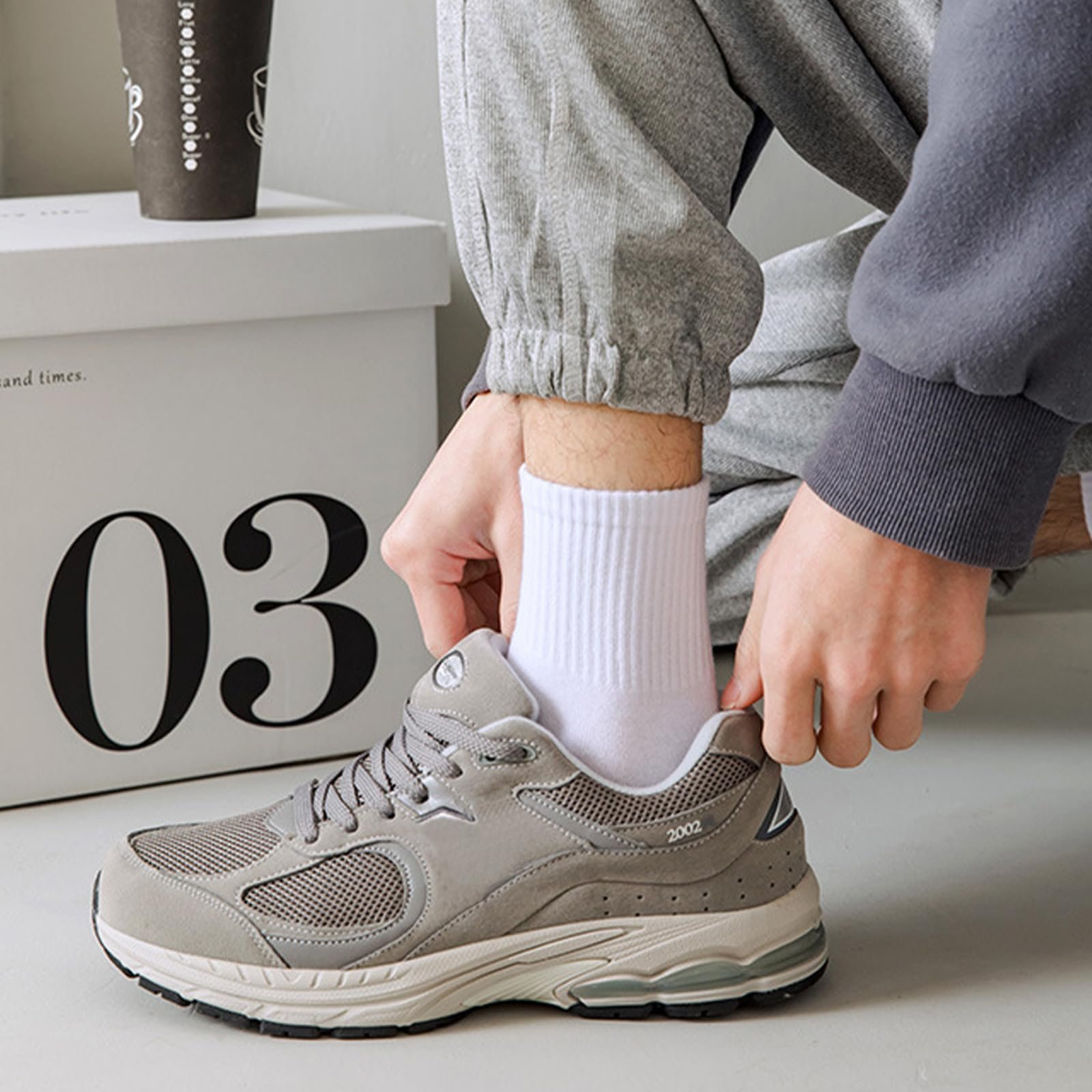 Носки Solivive Белые хлопковые (Унисекс), фото №6