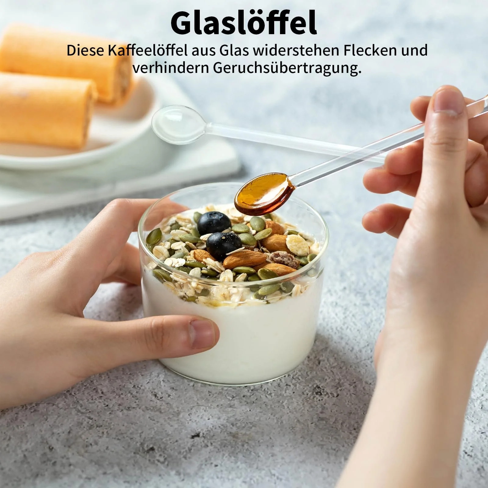 Набір скляних ложок 6 шт, фото №4 Набір скляних ложок 6 шт, фото №4