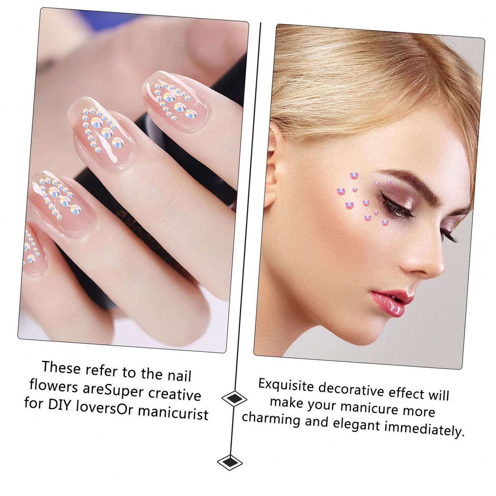 Украшения для ногтей FRCOLOR 1 коробка фигурных сверл украшения для ногтей, черные стразы для ногтей, фото №5 Украшения для ногтей FRCOLOR 1 коробка фигурных сверл украшения для ногтей, черные стразы для ногтей, фото №5