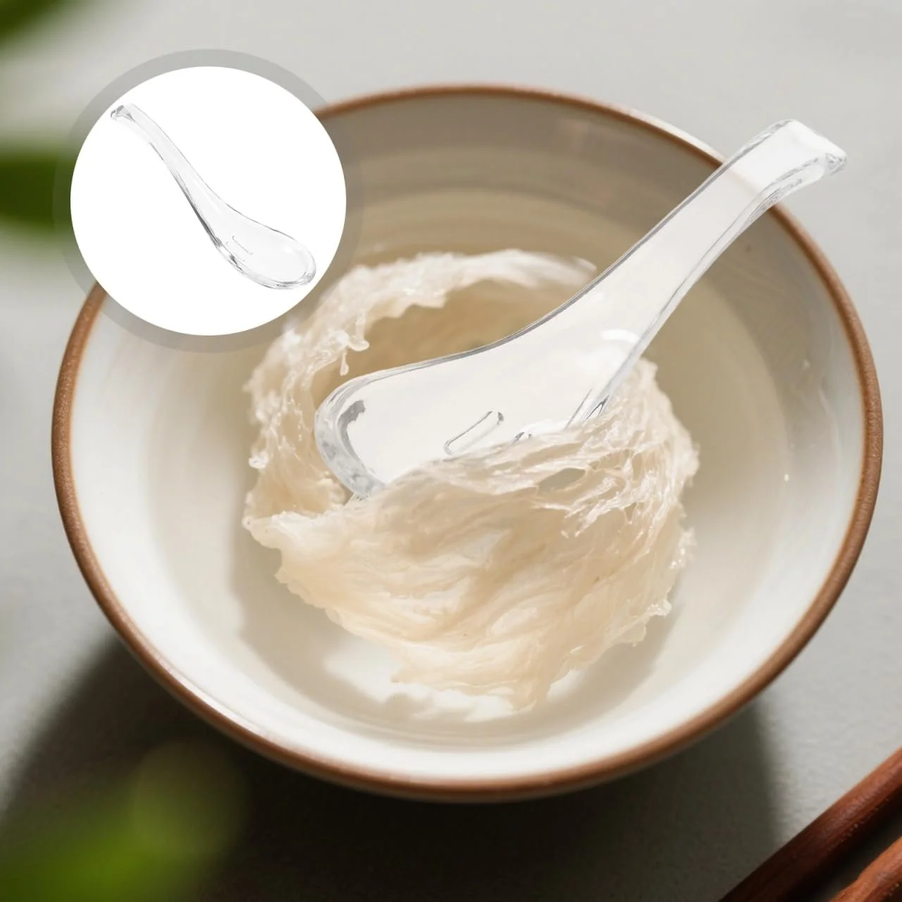 Ложка Суповая Kichvoe Стеклянная Прозрачная (2 шт), фото №8