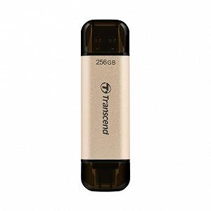 USB флеш накопитель Transcend 256GB JetFlash 930 Gold-Black 3.2/Type-C TS256GJF930C - Фото 1