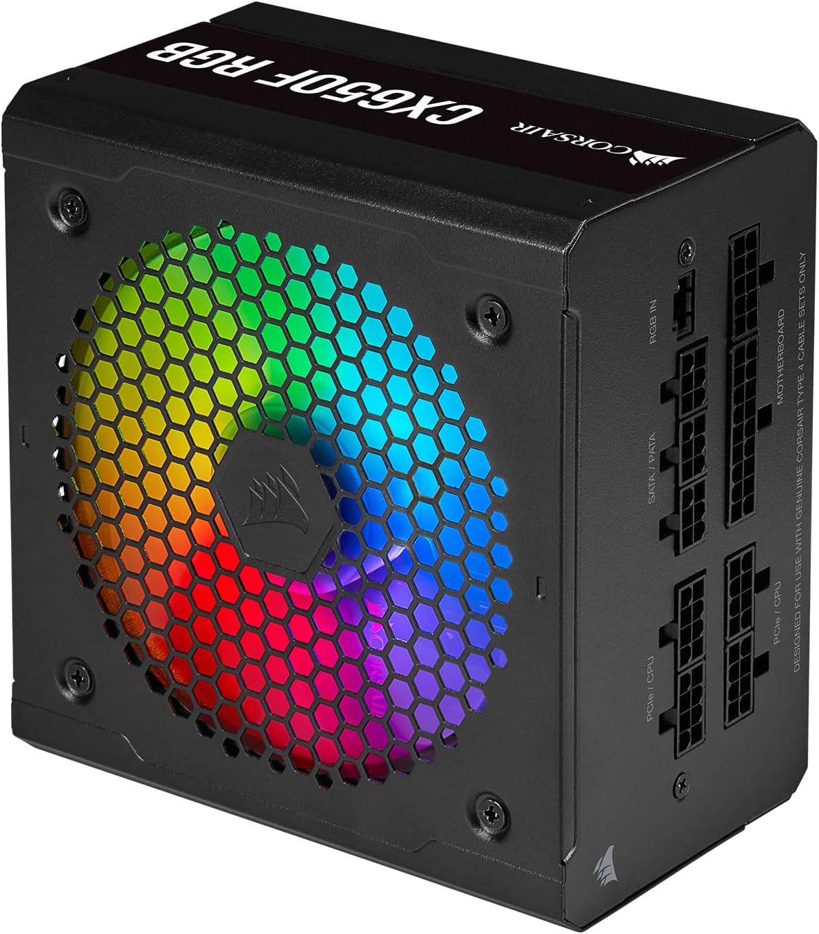 Блок живлення Corsair CX Series CX650F RGB 650W 80 Plus Bronze Black , фото №5
